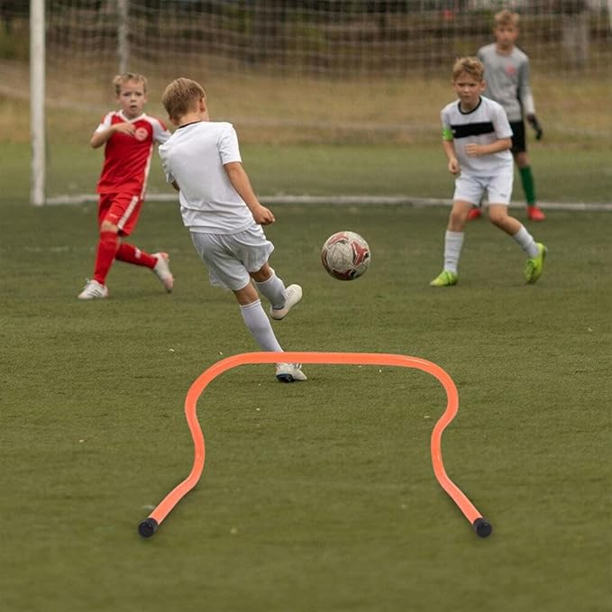 HANABASS 3pcs Sports Agility Hurdles for Boys and Girls Lightweight Plastic Training Equipment for Enhanced Coordination and Speed Development Soccer and Practice