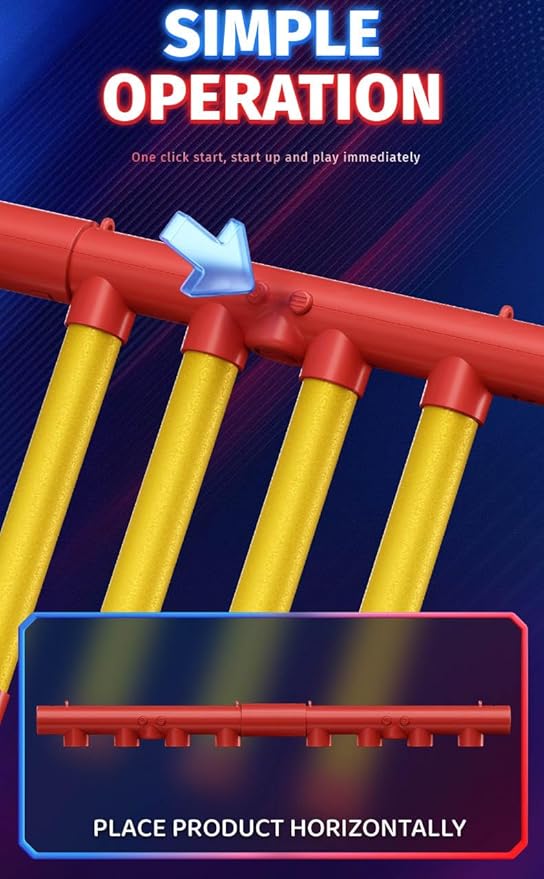8 Sticks Reflex Challenge Practice, Falling Sticks Reaction Time Trainer Reflex Sticks Rebounce Game with Adjustable Speed Modes and Remote Contro
