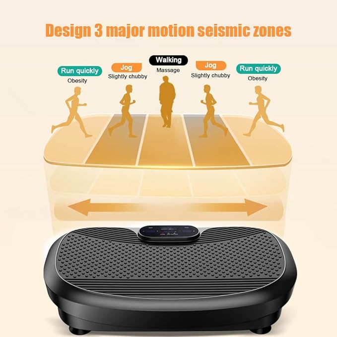 4D Vibration Plate Exercise Machine - Triple Motor Oscillation, Linear, Pulsation + 4D Motion Vibration Platform | for Weight Loss & Shaping