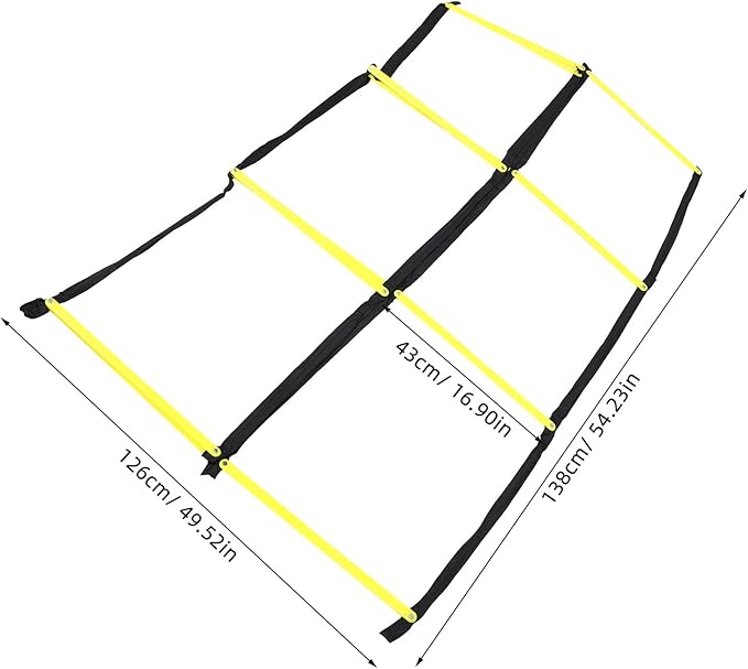 GANAZONO Agility Ladder Speed Training Football Ladder Lightweight Foldable for Soccer Drills and Athletic Agility Exercises