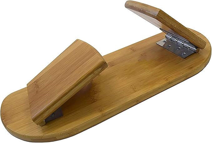 Kneeling Meditation Bench with Foldable Bamboo Meditation Bench Legs- Kneeling Chair-Yoga Stool from Wood,Perfect Kneeling Stool Ergonomic