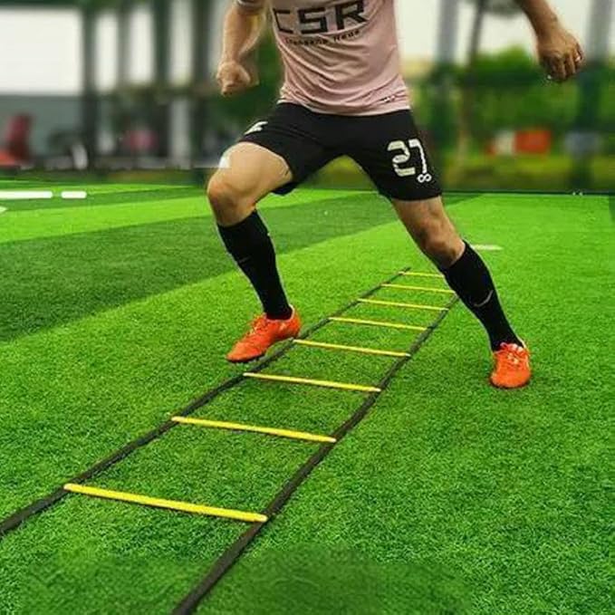 Footwork Ladder Agility Ladder with Ladder Bag, High Intensity Speed Ladder Best Football Drills Agility Equipment for Agility Training and More