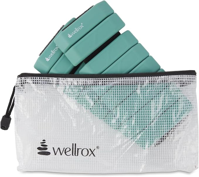 Wellrox Weighted Bangles – Adjustable Ankle and Wrist Weights for Women & Men – Set of Ankle Weights 2 lbs (1 lb Each Wrist Weight) | Weighted Arm Bands for Pilates, Yoga, Running & Walking