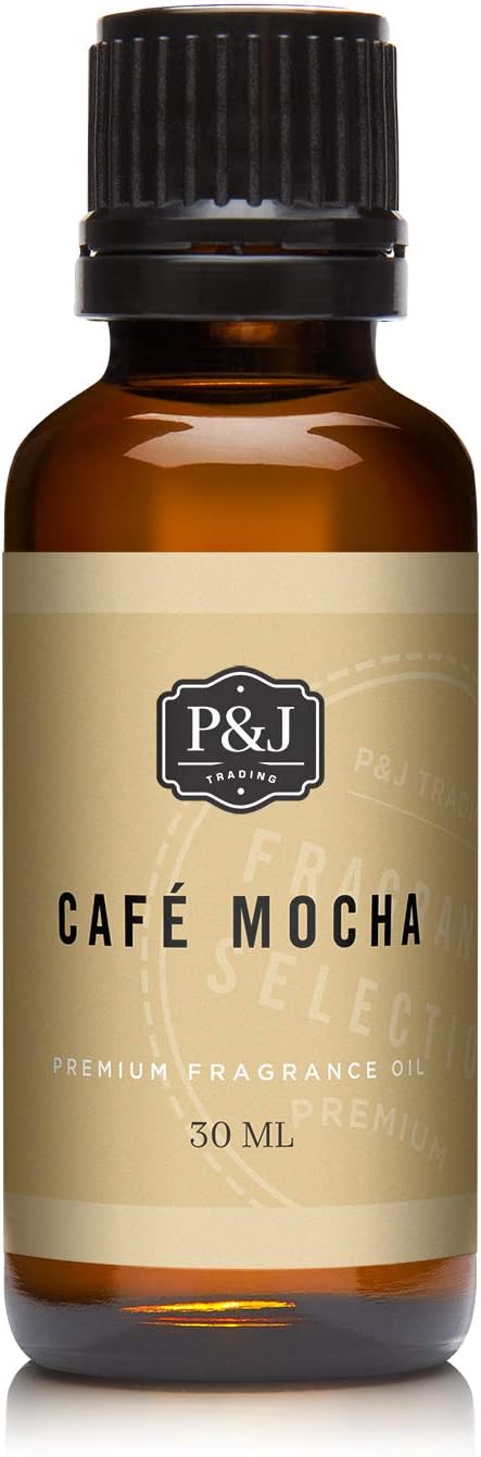 P&J Fragrance Oil - Cafe Mocha 30ml - Candle Scents, Soap Making, Diffuser Oil, Fresh Scents