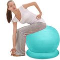 Yoga Ball Chair,Yoga Ball，Exercise Ball, Stability Exercise Ball Chair with Base Office Yoga Ball Chair for Adults Teenagers Balance Ball Seat for Workout Fitness Pilates(Diameter 55 cm ( 21 5/8" ))