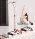 Foldable Skiing Exerciser Ski Machine Collapsible Leg Magic Machine Leg Strength Split Exerciser Core Strength Training Instrument for at Home Gym Pink(Pink,Armrest Type)
