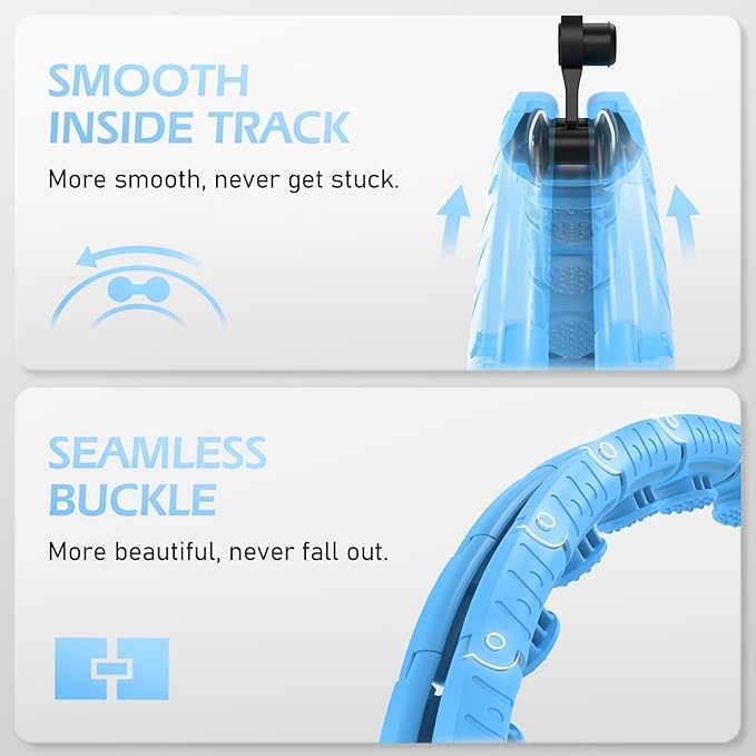 Weighted Hula Circle with 26/32 Links(56-66 Inch) for Adults Weight Loss, Infinity Fitness Hoop Plus Size, for Women Smart Exercise Equipment