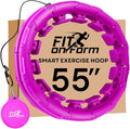 FIT ON FORM Infinity Weighted Hula Hoop for Adults Weight Loss, Smart Exercise Hola Circle Hoop for Women Abs Workout