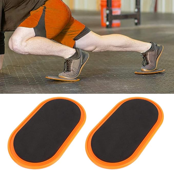 2Pcs Core Sliding Discs Oval Exercise Core Sliders Sports Fitness Disc for Hardwood Floors Exercise Equipment for Women and Men