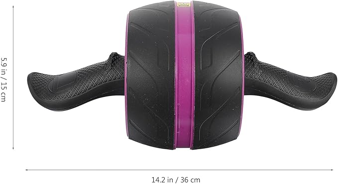 PRETYZOOM Automatic Rebound Ab Roller Wheel for Home Gym Core Strength Training Non-slip Abs Fitness Equipment for Men and Women Silent Exercise Roller for Abdominal and Back Workouts
