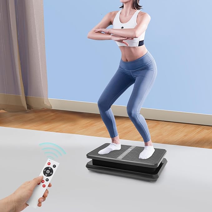 Vibration Plate Exercise Machine Vibration Platform Machines Full Body Vibration Plates for Lymphatic Drainage 450 Lbs Capacity Vibrating Plate for Women & Men Whole Body Weight Loss