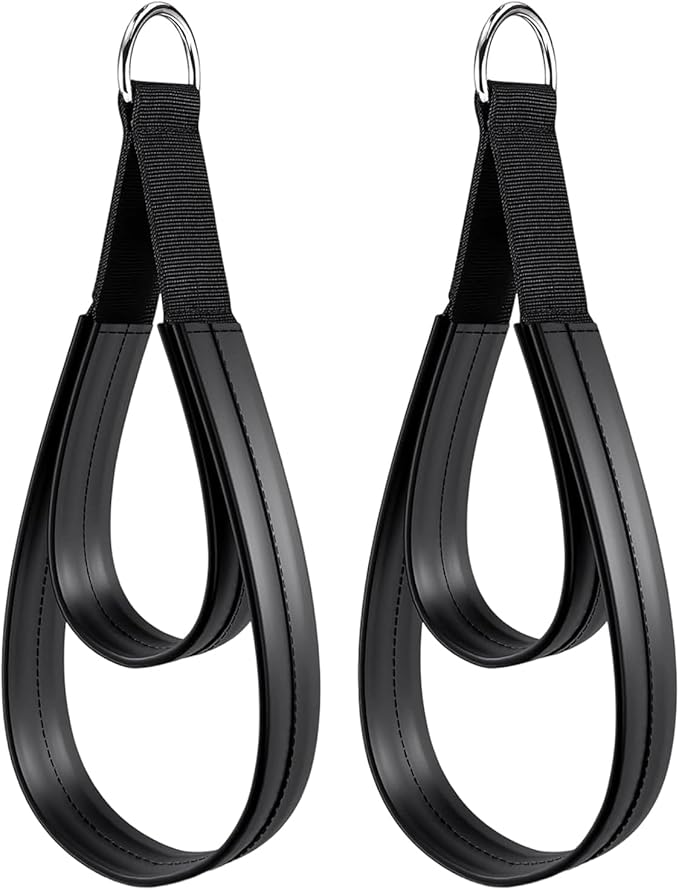 Pilates Straps - Padded Core Strength Fitness | Pilates Exercise Yoga Straps | for Athletes Women Beginners Ladies Home Gym Dorm Apartment