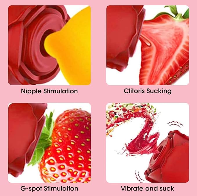 New Rose Vibratoar 2025, Rose Adult Tool for Women with 10 Sucking Modes,Adult Toys Automatic Electric Machine Female HF-03