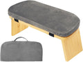 Meditation Bench with Cushion Ergonomic Non Slip Modern Support Kneeling Stool Soft for Indoor Outdoor Leisure Tea Ceremony