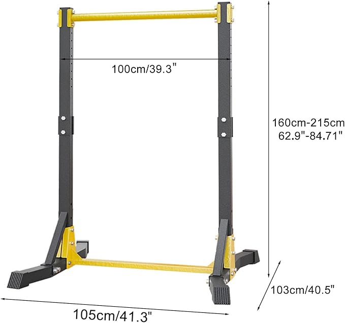 Pull Up Station, Power Tower, Free Standing Pull Up Bar for Home Gym Multi-Function Strength Training Pull Up Dip Station, 11-Level Height Adjustable Pull Up Bar Stand Black