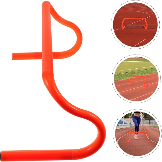 Durable Agility Hurdles for Football Training Weatherproof Convenient Detachable Design for Athletes and Improve Speed and Jumping Skills Orange