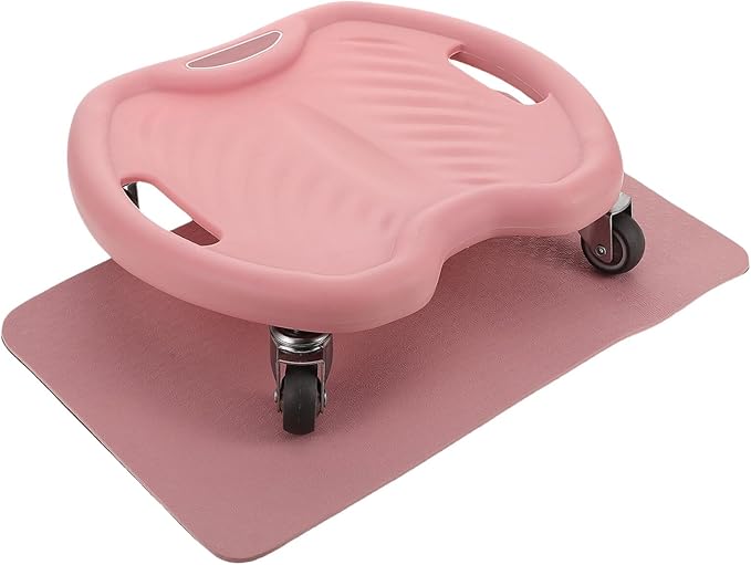 Ab Roller Wheel Core Workout Equipment with Silent 4-wheel Design and Knee Pad, Abdominal Strength Training for Home and Travel Fitness