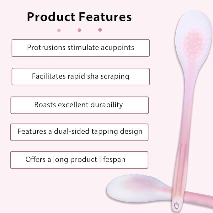 Pink Body Massage Stick Set - 2 Pieces Meridian Acupoint Massage Tools for Full Body Relief, Bathing Accessories Included