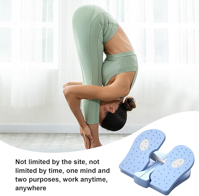 Foldable Stepper for Under Desk, Small Stepper Portable Foot Pedal Exercise Machine, Simple Leg Exerciser While Sitting, Help Leg Muscles Training