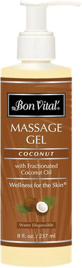 TheraBand Bon Vital Coconut Massage Gel Made with 100% Pure Fractionated Coconut Oil to Repair Dry Skin