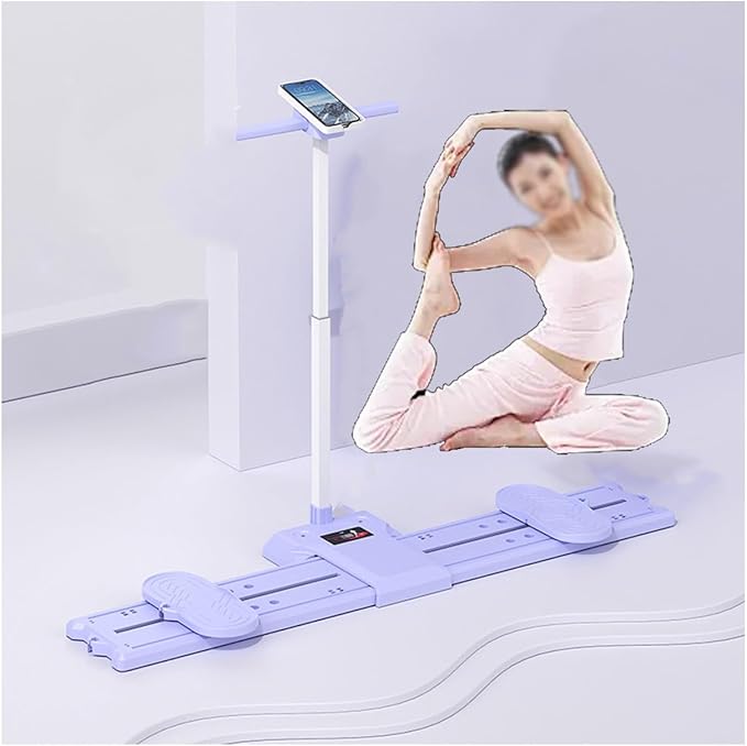Ski Machine Leg Splitter Leg Strength Split Exerciser Foldable Skiing Exerciser Yoga Fitness Equipment for Use Core Strength Training Instrument(Basic Type,Armrest)