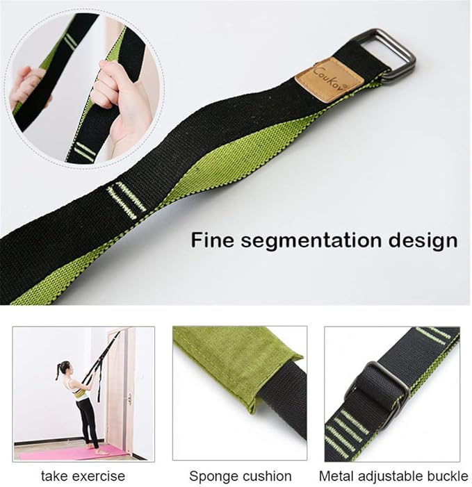 Waist Back Bend Assist Trainer-Door Flexibility Tensile Multifunction Yoga Stretching Leg, Ligament Back Posture Corrector Workout, for Pilates, Dance, Yoga, Gymnastics, Cheerleading, Splits