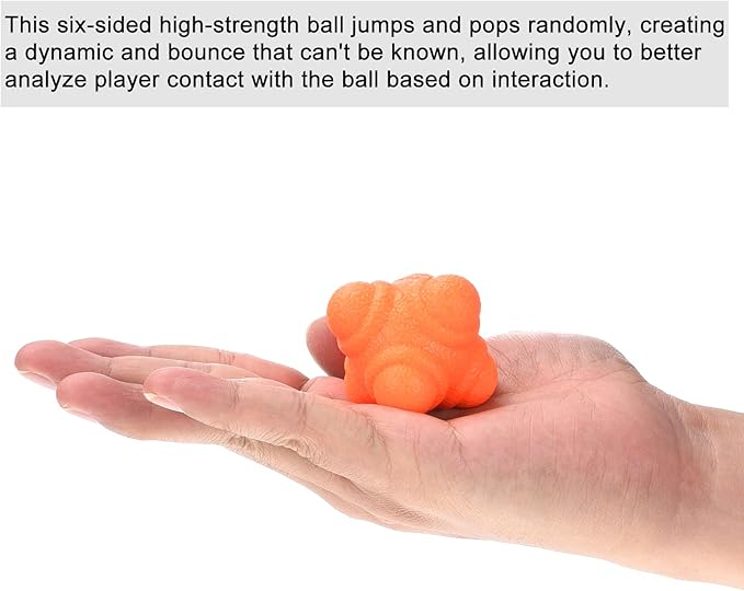 PATIKIL Bounce Reaction Balls, Coordination Training Ball, Agility Trainer TPR Low Difficulty for Speed Reflex