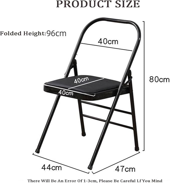 Yoga Chair，Thickened Folding Pilates Inverted,Rounded Corners,for Indoor and Outdoor Studios(Color1)