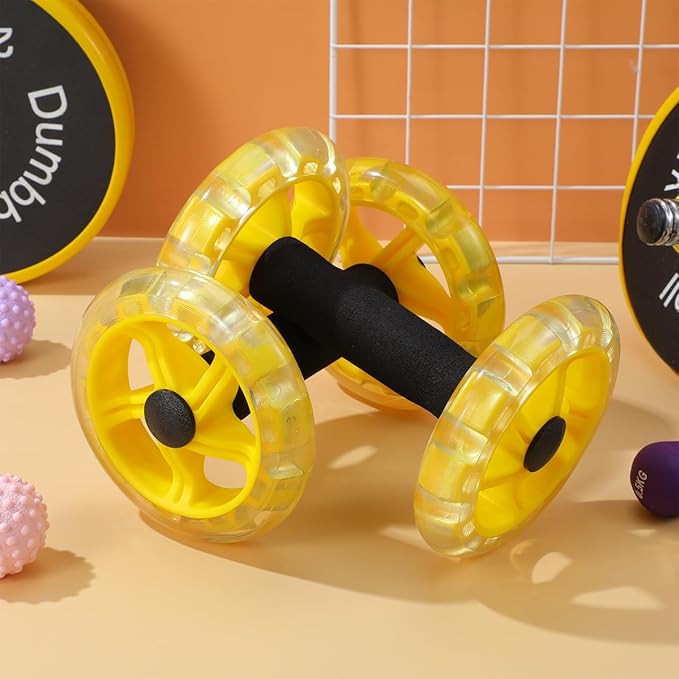 Ab Roller Wheel: Ab Wheel for Core Training, Exercise Abdominal Roller Hand Weights Dumbbell Fitness Exercise Device Home Gym Gear for Men/Women