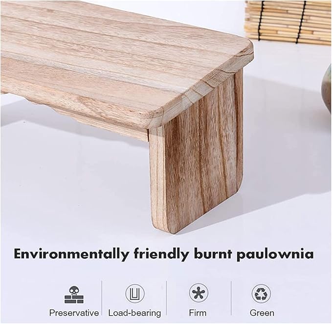Kneeling Chair,Meditation Bench Kneeling Stool,Portable Foldable Perfect Kneeling Stool Ergonomic Yoga Bench, for Tea Ceremony, Seiza, Yoga, Praying and Healthier Sitting(Wood Color)