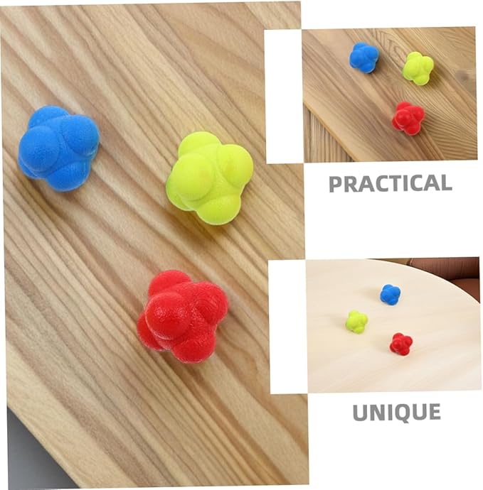 6pcs Reflex Agility Training Balls Enhance Hand-Eye Coordination Reaction Speed for Boys and Girls Adults Sports Fitness Training Toys