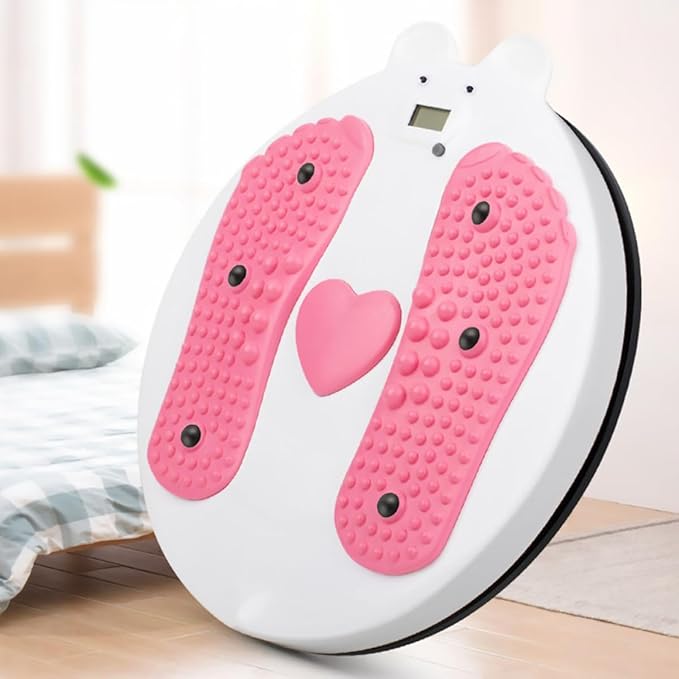 YARNOW Rotating Waist Disc Twisting Board with Magnetic Resistance Fitness Massage Counter for Home Ab Workout