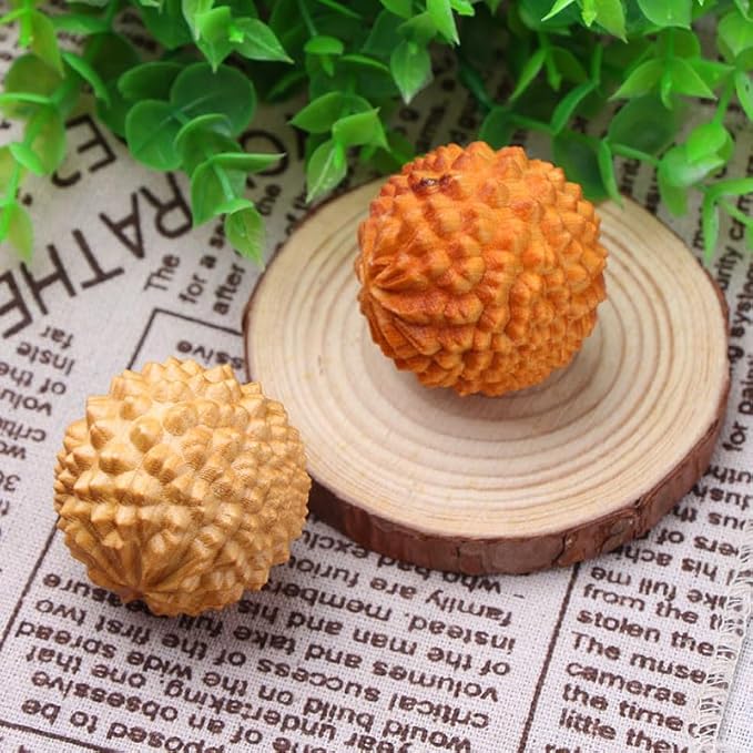 1Pairs/2pcs Relieve Stress Tension with Thuja Wooden Hand Massage Ball for Yoga Meditation Exercise Ball Massage Tools Wooden Crafts
