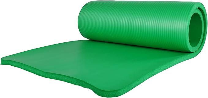 BalanceFrom 7-Piece Yoga Set with 71x24x1 Inches Extra Thick Mat and Carrying Sling – Includes 2 Blocks, Stretch Strap, 2 Towels, and Knee Pad for Home, Studio, and Gym Workouts