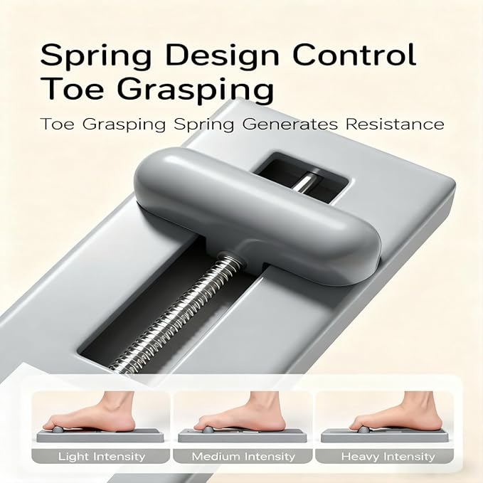 Newly Upgraded Multi-Function Foot Arch Trainer, Unique Gray, Plantar Fasciitis Relief & Arch Support, Portable Home/Gym Use for Athletes & Beginners