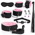 Seven Piece Pink Nylon Leather Strength Training Set, Leg and Hip Exercise Equipment, Pilates Accessories Bring Endless Fun to Life, Couple Gift