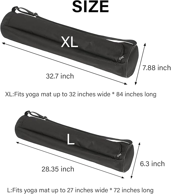 Yoga Mat Bag for Women & Men,Travel Yoga Gym Bag for 1/4" 1/3" Thick Exercise Yoga Mat,Fitness mat bag,sprot mat pouch