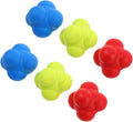 6Pcs Reaction Speed Training Balls for Agility and Coordination, 5.5Cm Hexagonal Fitness Reaction Balls in Red Yellow Blue, Mechanical Gear Catch Game for and Adults Sports