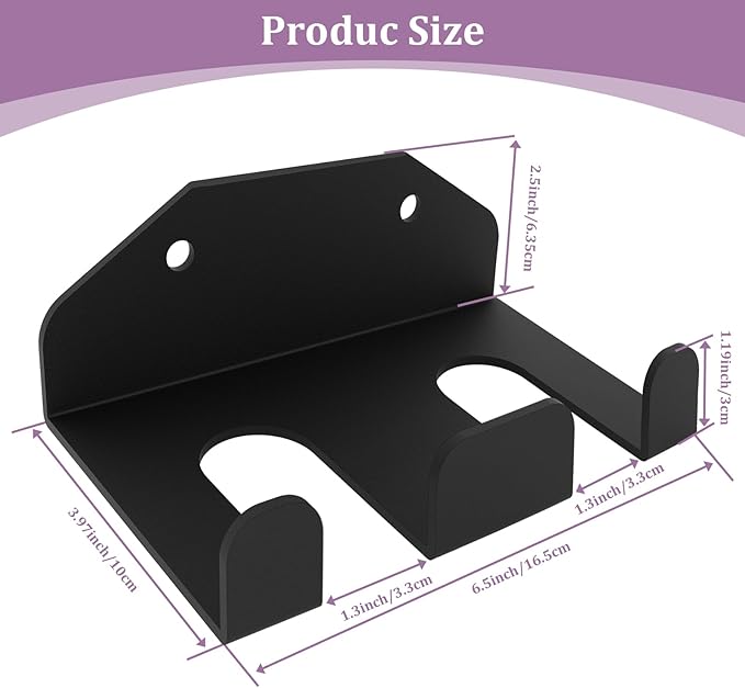 Heavy Duty Olympic Barbell Hanger,Vertical Barbell Mount Rack,Black Powder Coated Garage Gym Bar Wall Rack Space Saving Bar Holder Suitable for for Home, Commercial, Garage Gym