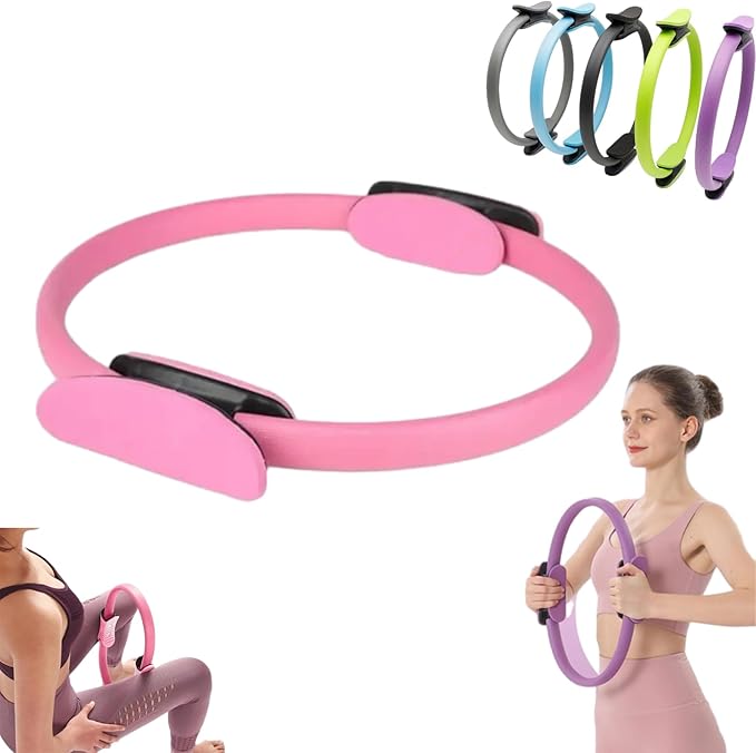 Pilates Ring Personal Trainer, 12 Inch Magic Pilates Ring Fitness Circle, Magic Circle Pilates Ring for Strength & Flexibility, Pilates Ring-Tone Every Muscle, Pilates Accessories for Starter