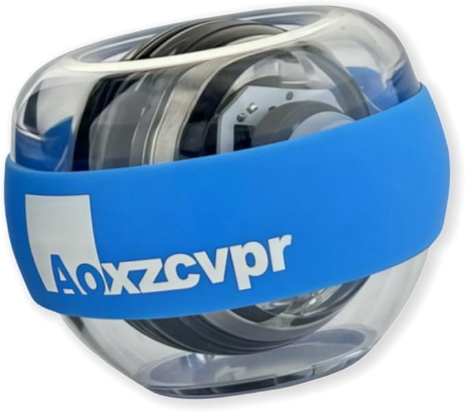 Gyro Power Torque Ball Wrist Exerciser - Auto Start Spinner with LED - Strengthen Grip, Forearm, & Hand - Hand Trainer for Sports Enthusiasts.