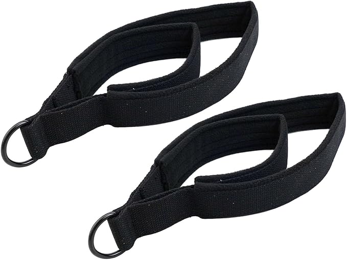 2Pc Pilates Double Loop Straps For Foot Reformer Fitness Equipment Straps Soft Fleece Cotton Webbing Most Pilates Beds For Home Or Gym