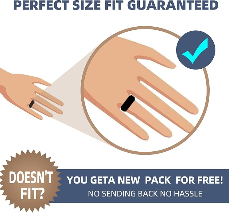 JEROOT 8mm Black Titanium Magnetic Ring for Men, 5mm Silver Pure Titanium Magnetic Ring for Women, Healing Ring with 3500 Gauss Magnets for Jewelry Gifts