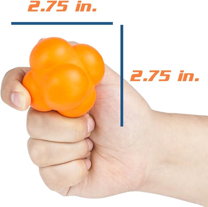 White Rubber Baseball Practice Reaction Ball - 2.75 Inch Size!