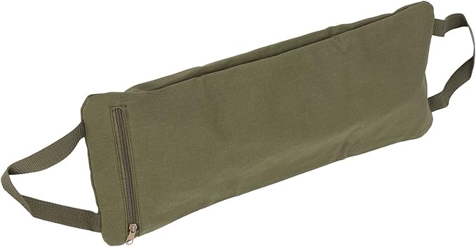 Green Yoga Sand Bag, Fillable Yoga Sandbag with Solid Handle, Adjustable Weight Canvas Sandbag for Yoga Pilates and Strength Training, 12oz Cotton Canvas Outer