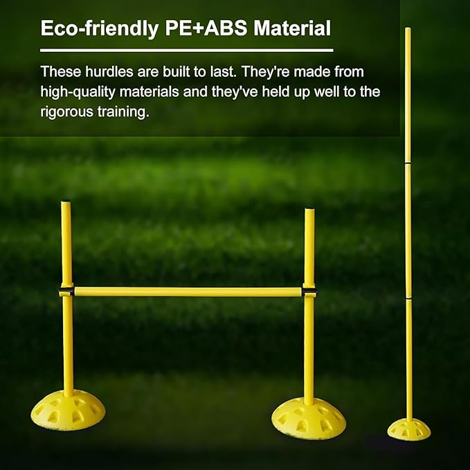Hurdles Training Equipment, Agility Speed Hurdles for Kids Quick to Assemble and Versatile for Outdoor Indoor Sports Workout