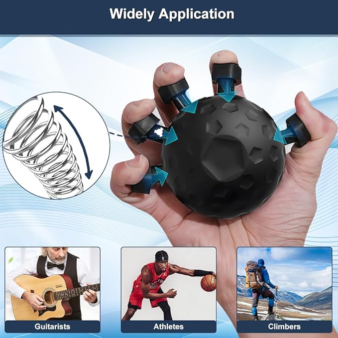 2PCS Grip Strength Trainer Ball, Upgraded forearm strengthener, Adjustable Hand Grip Strengthener For Strength Trainer Hand Squeezer Stretcher Extender Workout