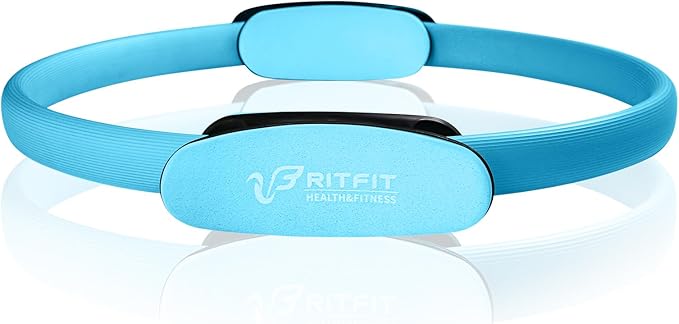 RitFit Pilates Ring Circle - 14 Inch Magic Fitness Circle for Toning Inner & Outer Thighs, Bonus Workout Guide Included