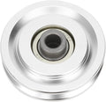 Agatige Aluminum Pulley Wheel, 70mm 80mm Power Rack Pulley Attachment Bearing Gym Pulleywheel Strength Training Exercise Hardware for Home Gym Equipment