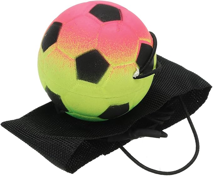 PATIKIL 1.9 Inch Sports Wrist Ball, Soccer Rubber Rebound Wristband Wrist Return Ball Sport on a String for Exercise Play, Mixed Colors